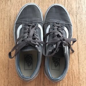 SUPER SALE: Women’s Dark Gray Vans Size 6.5